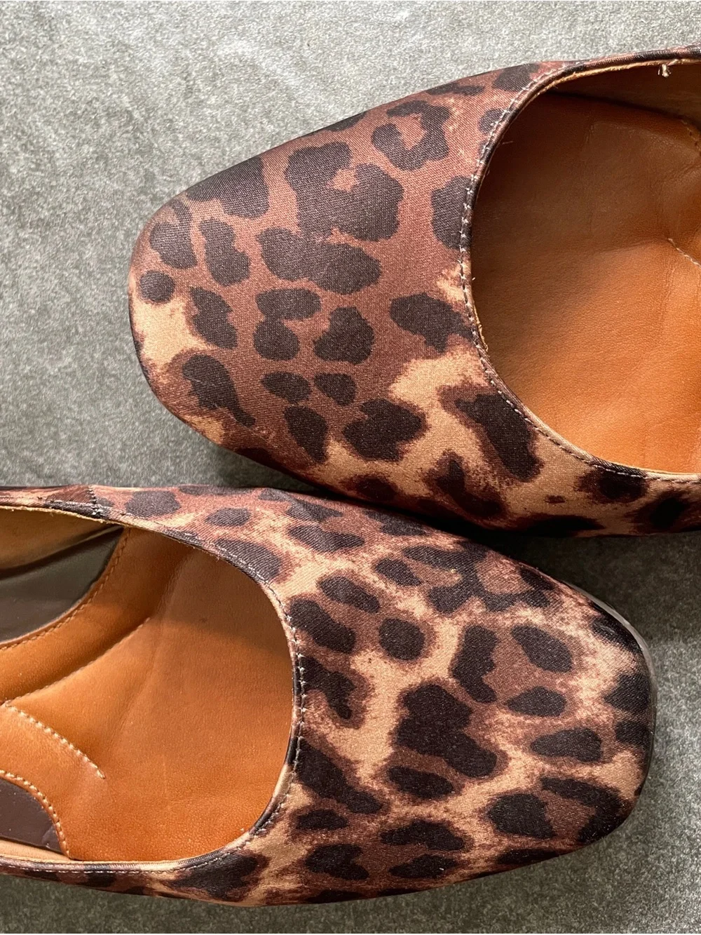 Nurture Leopard Square Toed Ballet Flats